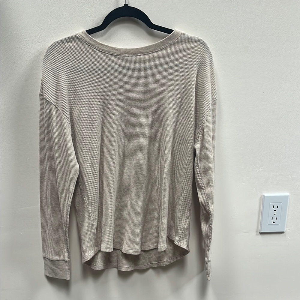 Women's Cream Long Sleeve Top